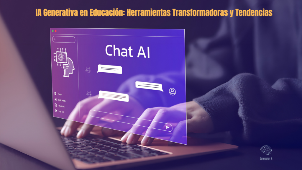 IA Generativa En Educación: Herramientas Transformadoras Y Tendencias