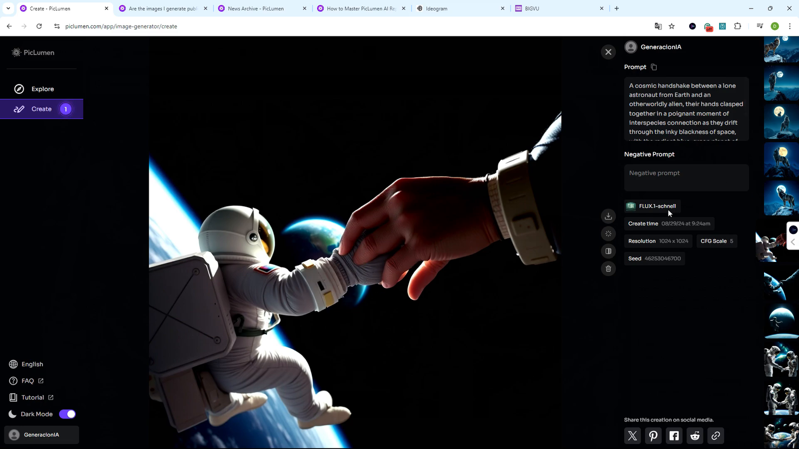 Calidad de imagen en PicLumen