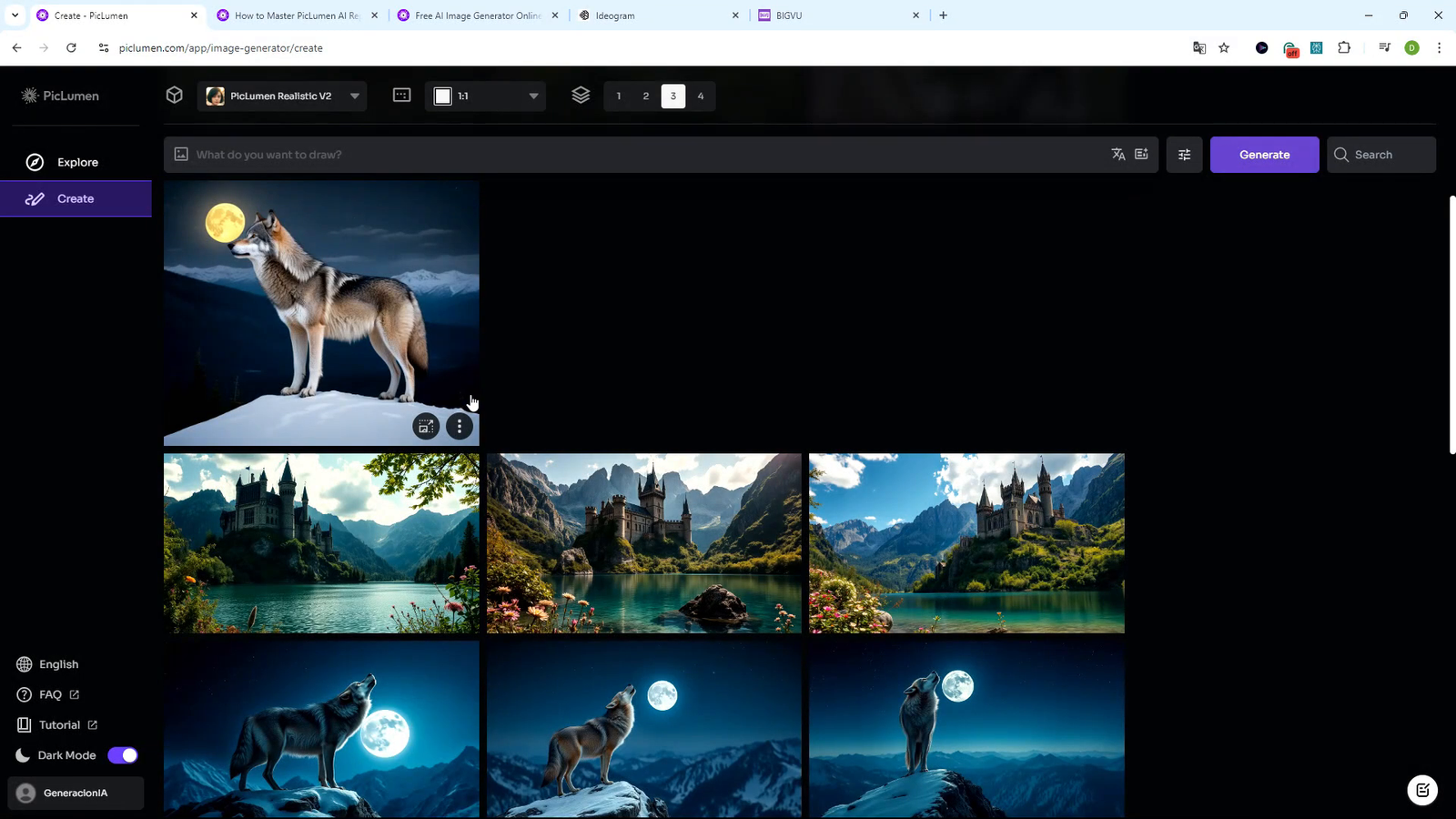 Uso de la opción de Inpainting en PicLumen